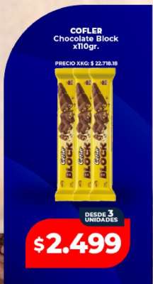 COFLER Chocolate Block x110gr