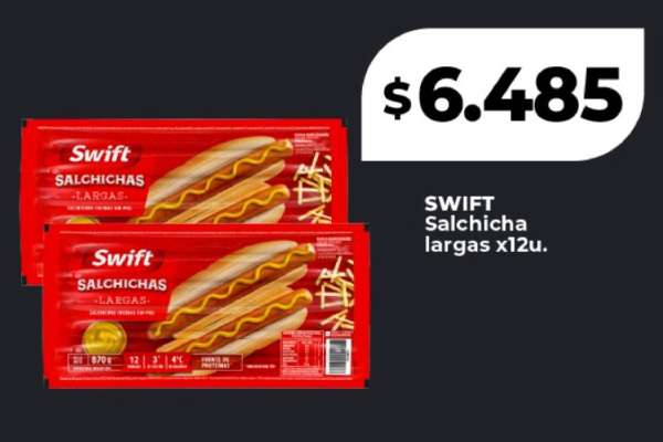 SWIFT Salchicha largas x12u