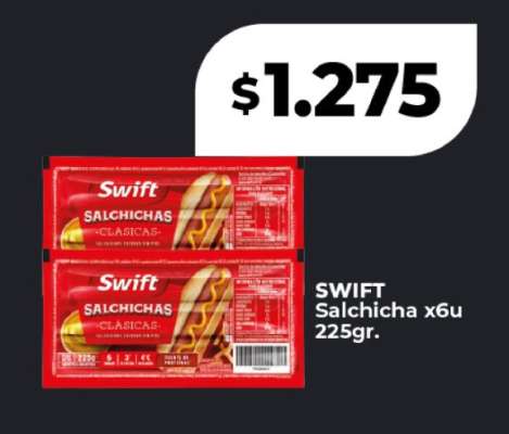 SWIFT Salchicha x6u 225gr