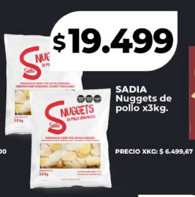SADIA Nuggets de pollo x3kg