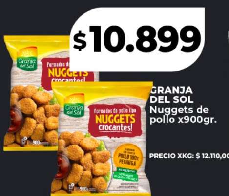 GRANJA DEL SOL Nuggets de pollo x900gr
