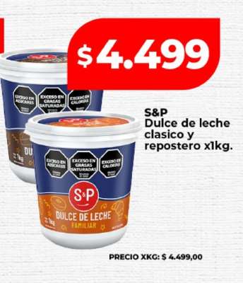 S&P Dulce de leche clasico y repostero x1kg