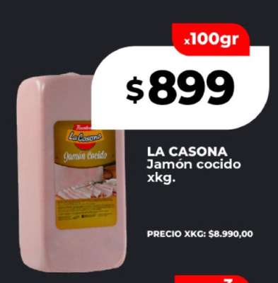 LA CASONA Jamón cocido xkg.