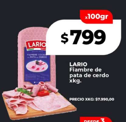 LARIO Fiambre de pata de cerdo