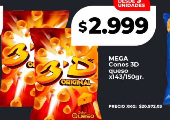 MEGA Conos 3D queso