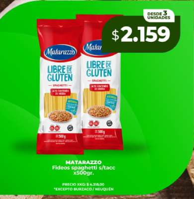 MATARAZZO Fideos spaghetti s/tacc