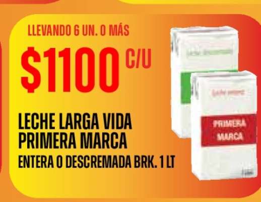 Leche larga vida PRIMERA MARCA