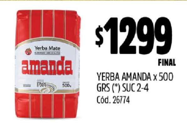 YERBA AMANDA x 500 grs.