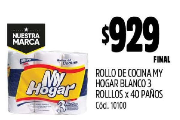 Rollo de Cocina My Hogar Blanco