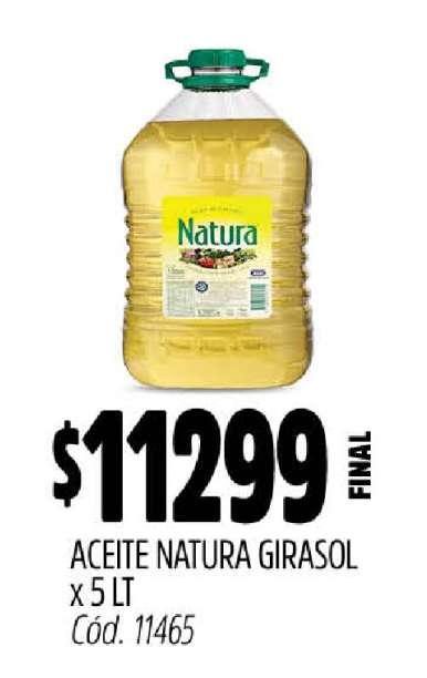 ACEITE NATURA GIRASOL X 5 LT