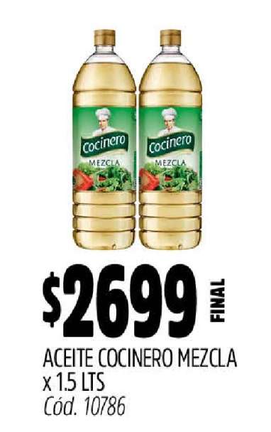 Aceite Cocinero Mezcla x 1.5 LTS