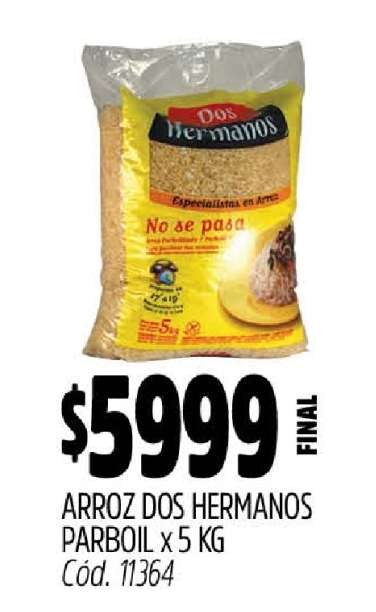Arroz Dos Hermanos Parboil x 5 KG