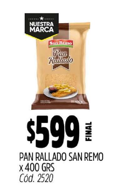 Pan Rallado San Remo x 400 GRS
