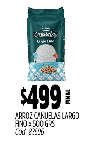 Arroz Cañuelas Largo Fino x 500 GRS