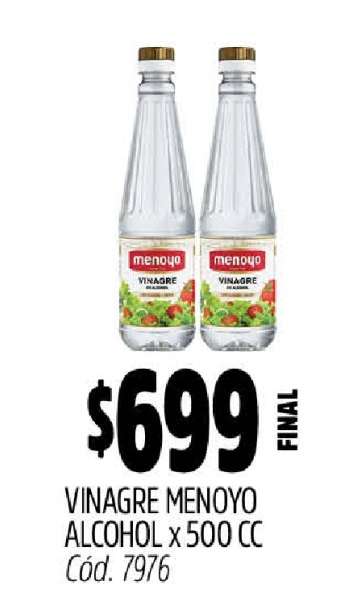 Vinagre Menoyo Alcohol x 500 cc