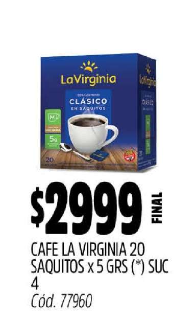 Cafe La Virginia 20 Saquitos x 5 GRS