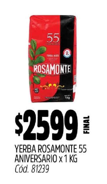 Yerba Rosamonte 55 Aniversario x 1 KG