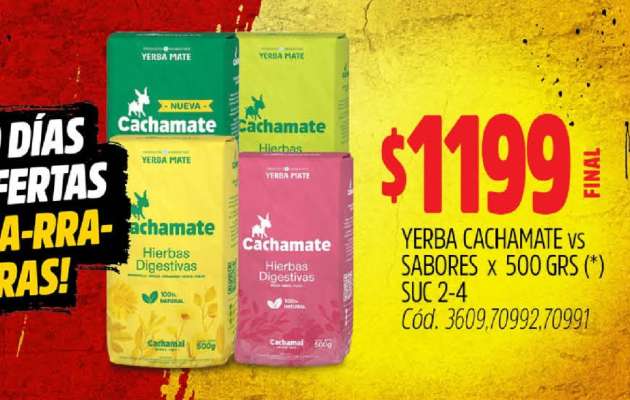 Yerba Cachamate vs Sabores