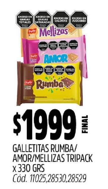 Galletitas Rumba/Amor/Mellizas Tripack