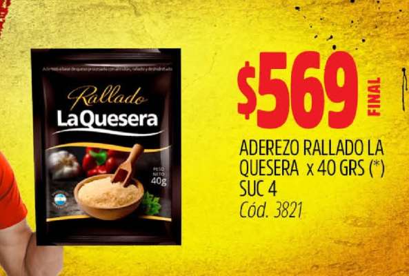Aderezo Rallado La Quesera x 40 GRS