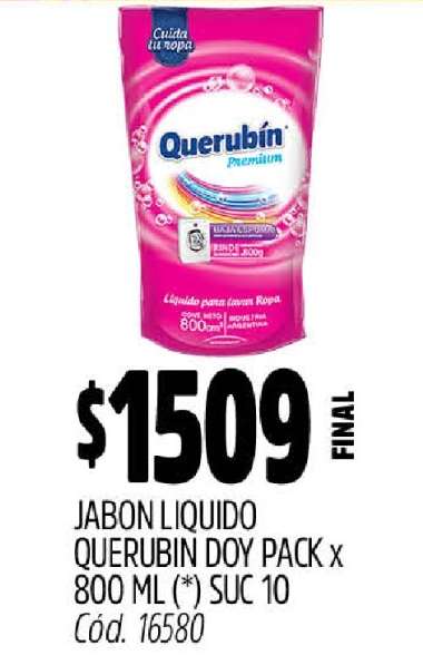 Jabon Liquido Querubin Doy Pack x 800 ml