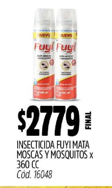 Insecticida Fuyi Mata Moscas y Mosquitos x 360 CC