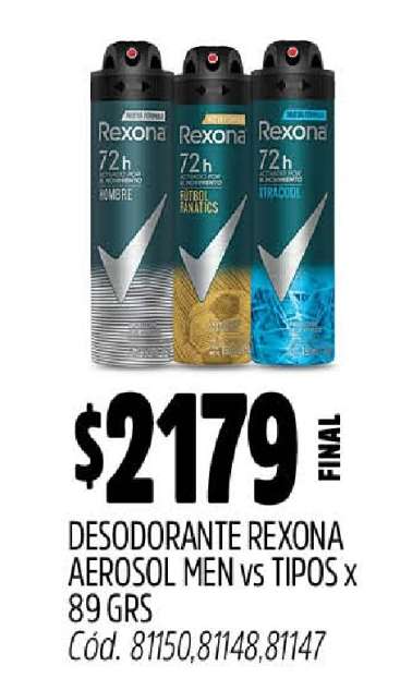 Desodorante Rexona Aerosol Men