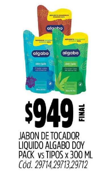Jabon de Tocador Liquido Algabo Doy Pack