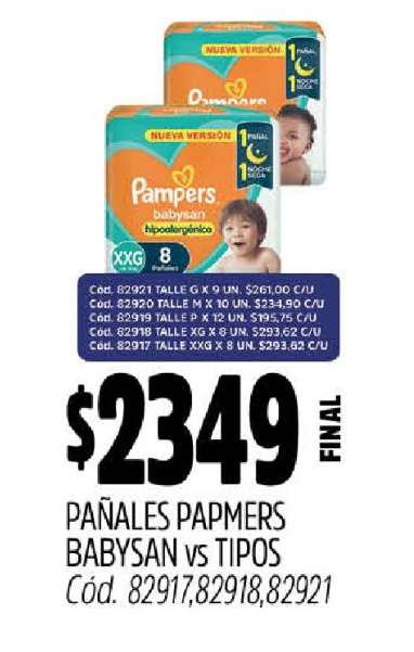 pañales Pampers Babysan