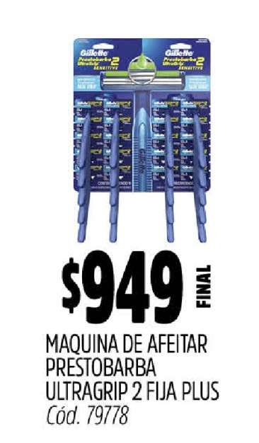 MAQUINA DE AFEITAR PRESTOBARBA ULTRAGRIP 2 FIJA PLUS