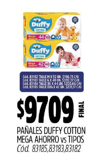 Pañales Duffy Cotton Mega Ahorro