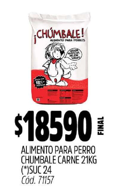 Alimento para perro Chúmbale Carne 21kg
