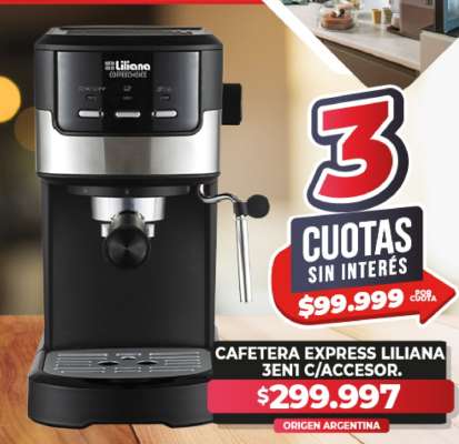 Cafetera Express Liliana 3en1 c/Accesor.