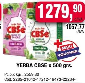 YERBA CBSE x 500 grs.