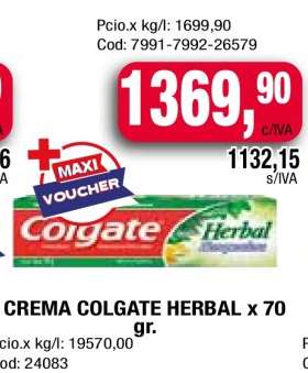 CREMA COLGATE HERBAL x 70 gr.