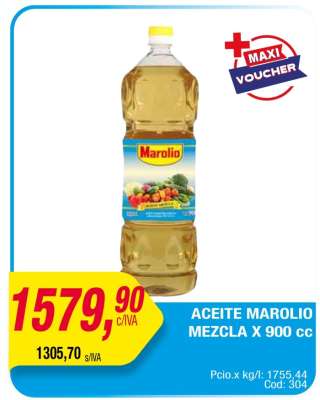 ACEITE MAROLIO MEZCLA x 900 cc
