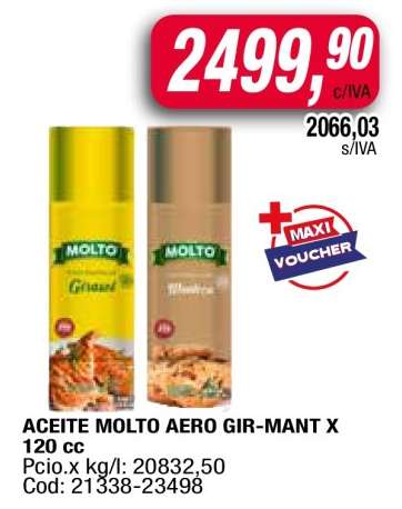 ACEITE MOLTO AERO GIR-MANT X 120 cc