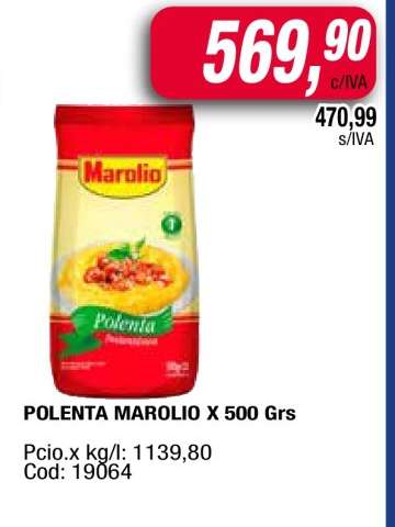 POLENTA MAROLIO X 500 Grs