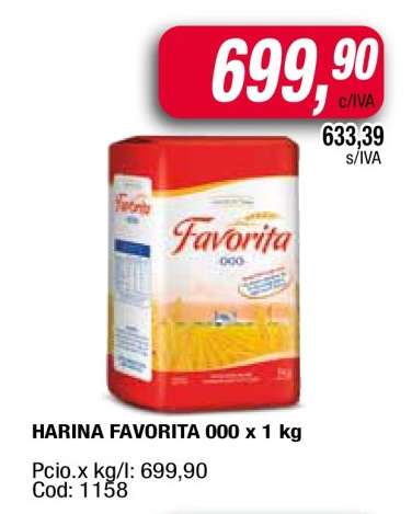 HARINA FAVORITA “000” x 1 kg