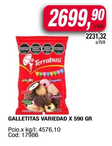 GALLETITAS VARIEDAD X 590 GR