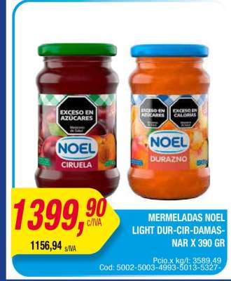 Mermeladas Noel Light Dur-Cir-Damas-Nar