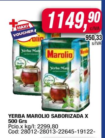 Yerba Marolio Saborizada