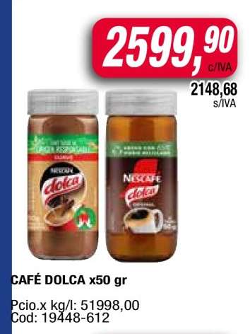 CAFÉ DOLCA x50 gr