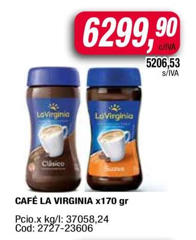 CAFÉ LA VIRGINIA x170 gr