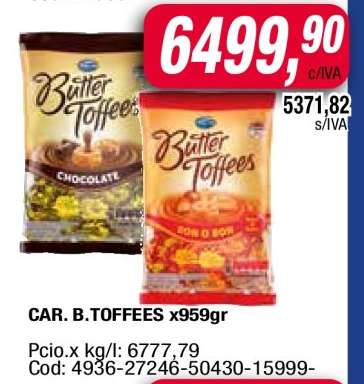 CAR. B.TOFFEES x959gr
