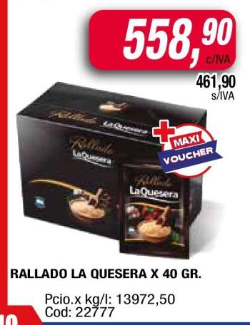 RALLADO LA QUESERA X 40 GR.