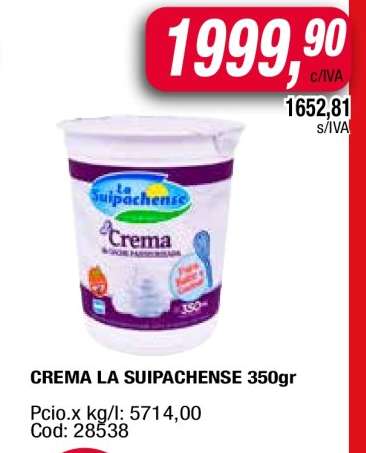CREMA LA SUIPACHENSE 350gr