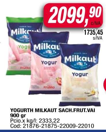 YOGURTH MILKAUT SACH.FRUT.VAI