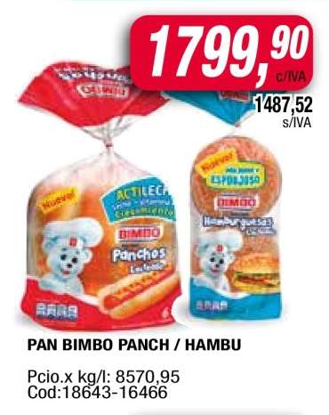 PAN BIMBO PANCH / HAMBU