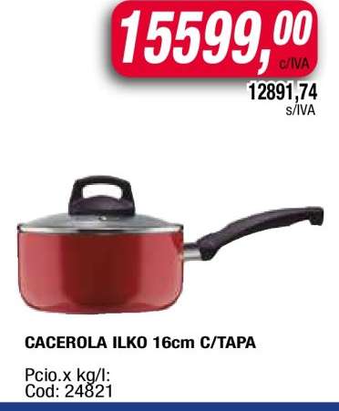 CACEROLA ILKO 16cm C/TAPA